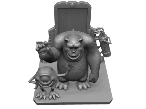 Monsters Inc for 3D printing STL 3D Print Model