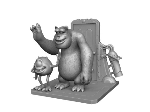 Monsters Inc for 3D printing STL 3D Print Model