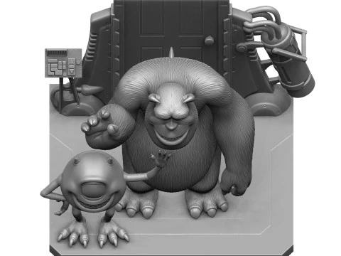 Monsters Inc for 3D printing STL 3D Print Model