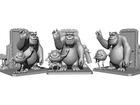 Monsters Inc for 3D printing STL 3D Print Model