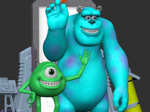 Monsters Inc for 3D printing STL 3D Print Model
