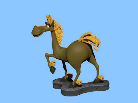 Horse Julius for 3D printing Modèles 3D en vedette
