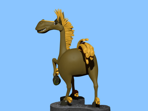 Horse Julius for 3D printing Modèles 3D en vedette