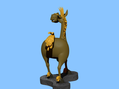 Horse Julius for 3D printing Modèles 3D en vedette