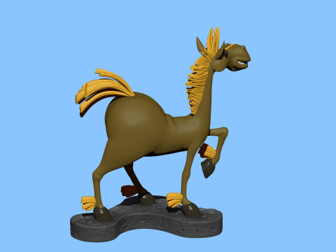 Horse Julius for 3D printing Modèles 3D en vedette