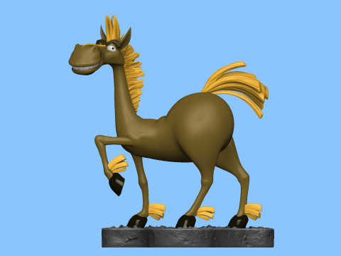 Horse Julius for 3D printing Modèles 3D en vedette