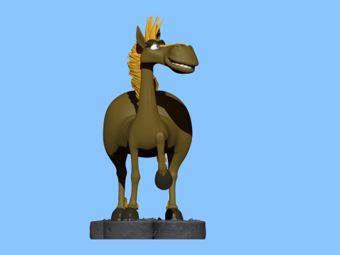 Horse Julius for 3D printing Modèles 3D en vedette