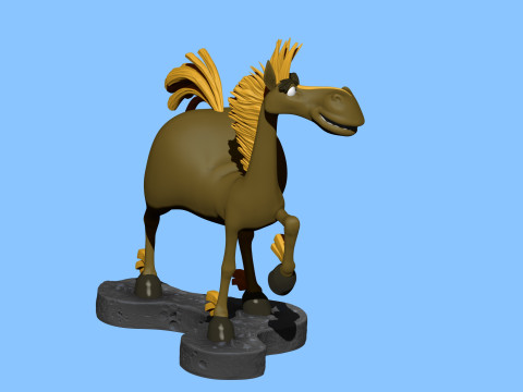 Horse Julius for 3D printing Modèles 3D en vedette