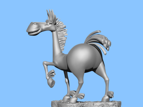 Horse Julius for 3D printing Modèles 3D en vedette