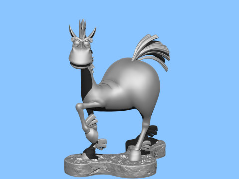 Horse Julius for 3D printing Modèles 3D en vedette