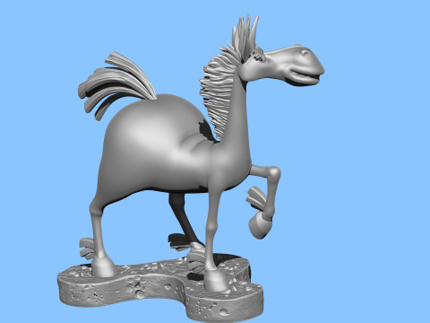 Horse Julius for 3D printing Modèles 3D en vedette