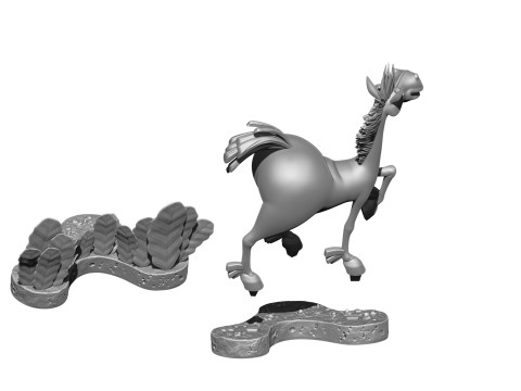 Horse Julius for 3D printing Modèles 3D en vedette