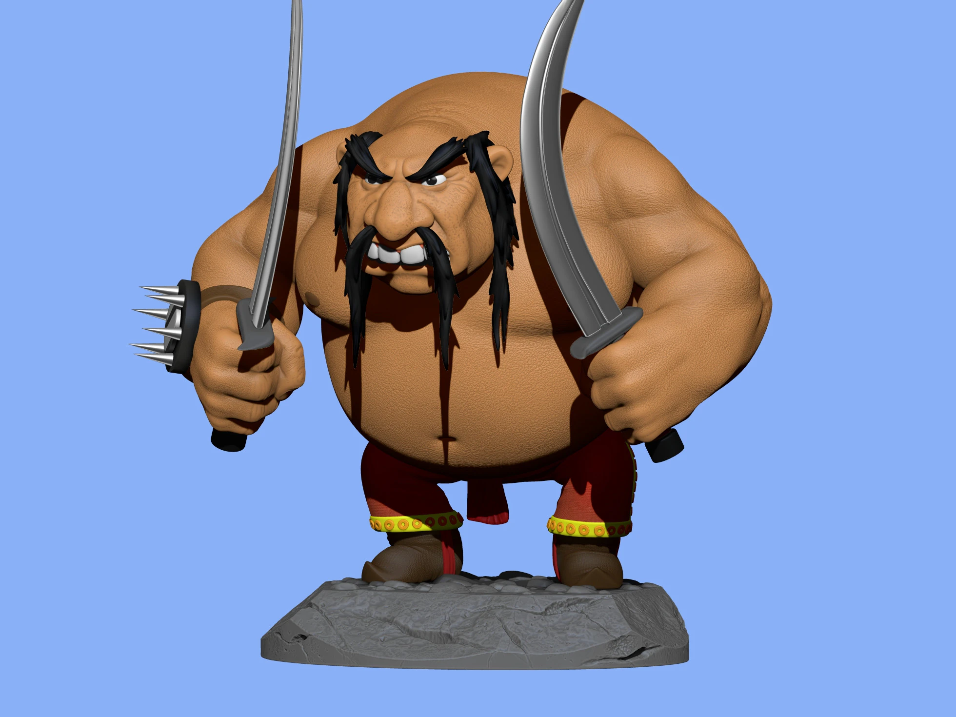 Tugarin the Serpent for 3D print STL 3D Print Model .c4d .max .obj .3ds .fbx .stl .blend 