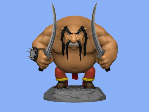 Tugarin the Serpent for 3D print STL 3D Print Model