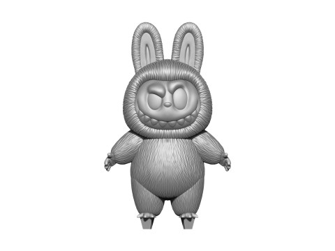 LABUBU FOR 3D PINT STL 9 CHARACTERS 2 POSES 3D Baskı Modeli
