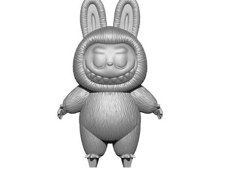 LABUBU FOR 3D PINT STL 9 CHARACTERS 2 POSES 3D Baskı Modeli
