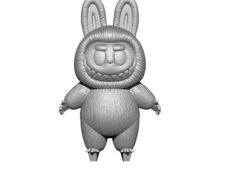 LABUBU FOR 3D PINT STL 9 CHARACTERS 2 POSES 3D Baskı Modeli