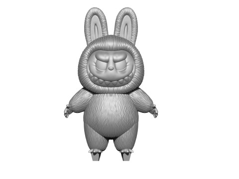 LABUBU FOR 3D PINT STL 9 CHARACTERS 2 POSES 3D Baskı Modeli