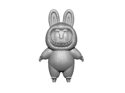 LABUBU FOR 3D PINT STL 9 CHARACTERS 2 POSES 3D Print Model