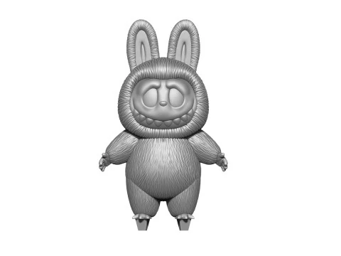 LABUBU FOR 3D PINT STL 9 CHARACTERS 2 POSES 3D Print Model