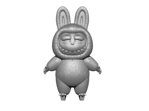 LABUBU FOR 3D PINT STL 9 CHARACTERS 2 POSES 3D Baskı Modeli