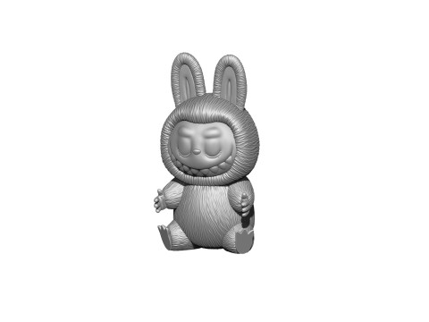 LABUBU FOR 3D PINT STL 9 CHARACTERS 2 POSES 3D Baskı Modeli