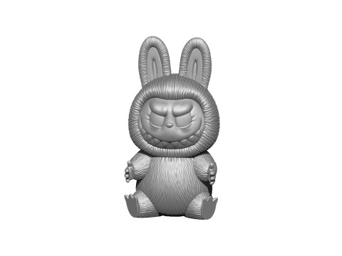 LABUBU FOR 3D PINT STL 9 CHARACTERS 2 POSES 3D Baskı Modeli