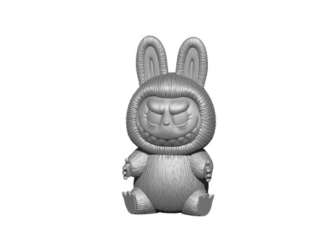 LABUBU FOR 3D PINT STL 9 CHARACTERS 2 POSES 3D Print Model