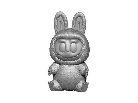 LABUBU FOR 3D PINT STL 9 CHARACTERS 2 POSES 3D Print Model