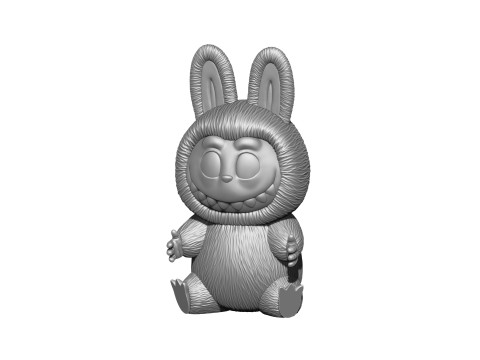 LABUBU FOR 3D PINT STL 9 CHARACTERS 2 POSES 3D Baskı Modeli