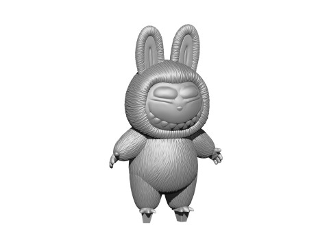 LABUBU FOR 3D PINT STL 9 CHARACTERS 2 POSES 3D Baskı Modeli