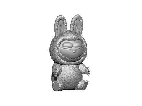 LABUBU FOR 3D PINT STL 9 CHARACTERS 2 POSES 3D Baskı Modeli