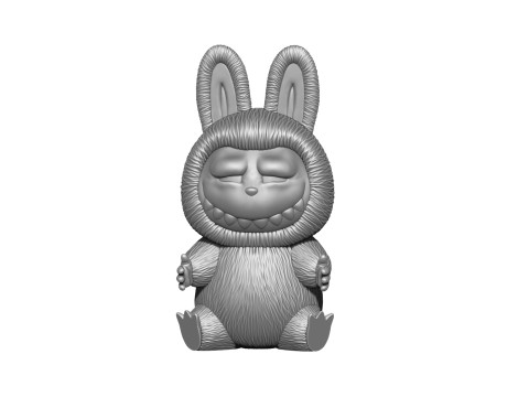 LABUBU FOR 3D PINT STL 9 CHARACTERS 2 POSES 3D Baskı Modeli