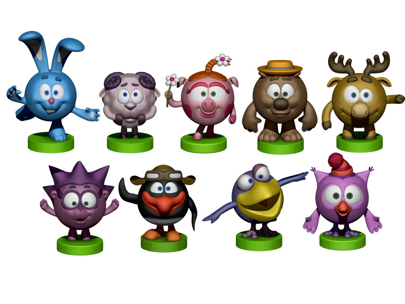 SMESHARIKI FOR 3D PRINTING STL 3D printmodel .c4d .max .obj .3ds .fbx .stl .blend 