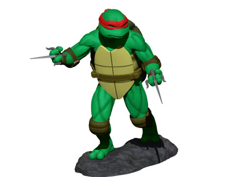 Ninja Turtles 1990 STL 3D Print Model
