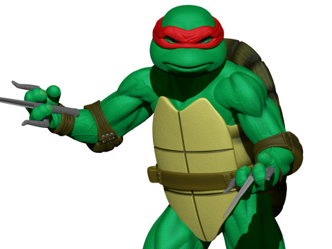 Ninja Turtles 1990 STL 3D Print Model