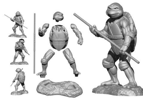 Ninja Turtles 1990 STL 3D Print Model