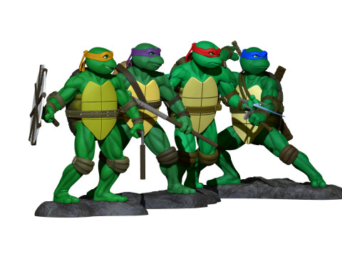 Ninja Turtles 1990 STL 3D Print Model