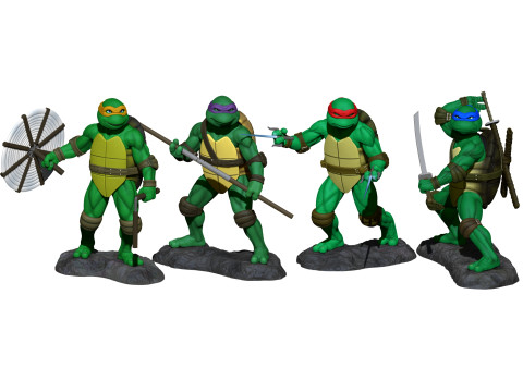 Ninja Turtles 1990 STL 3D Print Model