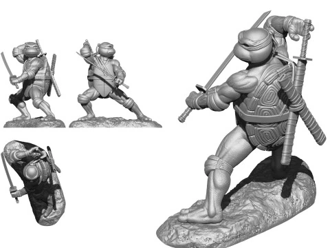 Ninja Turtles 1990 STL 3D Print Model