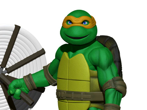 Ninja Turtles 1990 STL 3D Print Model