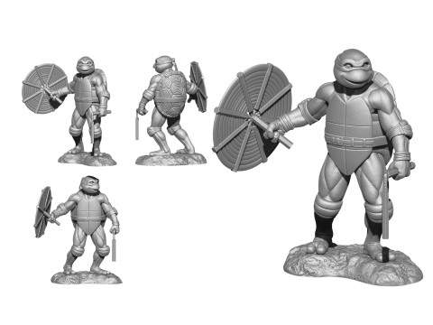 Ninja Turtles 1990 STL 3D Print Model