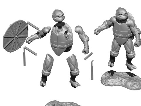 Ninja Turtles 1990 STL 3D Print Model