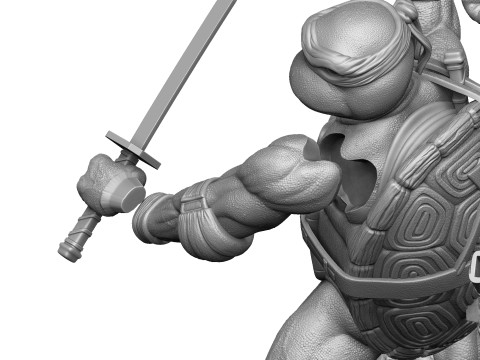 Ninja Turtles 1990 STL 3D Print Model