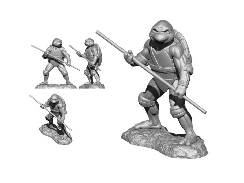 Ninja Turtles 1990 STL 3D Print Model
