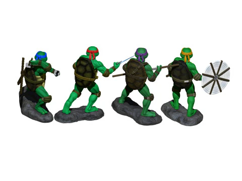 Ninja Turtles 1990 STL 3D Print Model