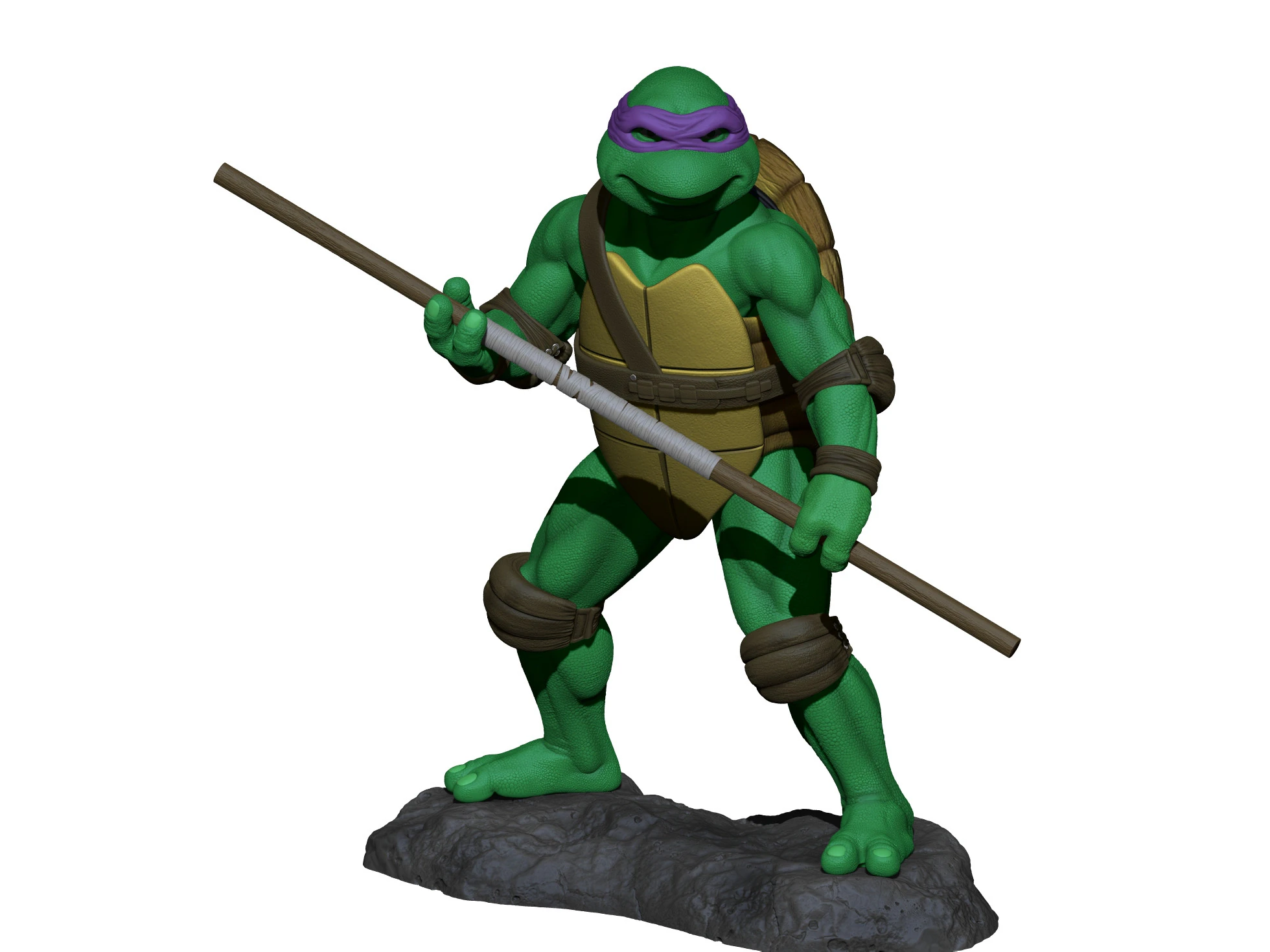 Donatello 1990 STL 3D Print Model .c4d .max .obj .3ds .fbx .stl .blend