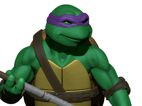 Donatello 1990 STL 3D Print Model