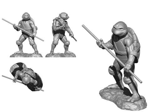 Donatello 1990 STL 3D Print Model