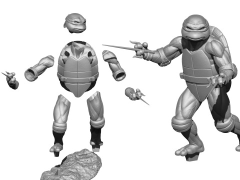 Raphael 1990 stl 3D Print Model
